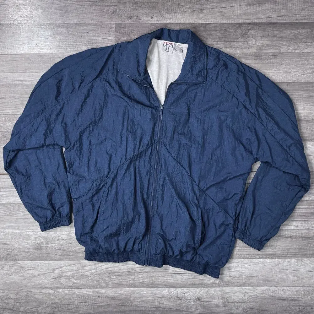XLT Vintage Navy Windbreaker Jacket Todd 1